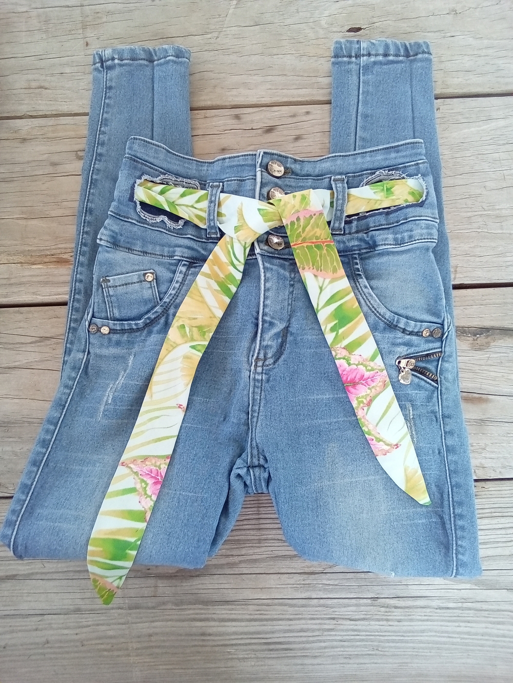 Verox Jeans High Waisted Skinny Jeans Size 10 Colombian Levanta Cola With Belt